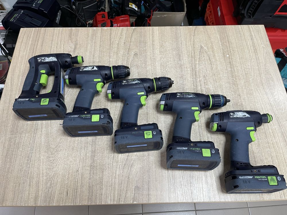 Festool T18+3, Festool C18 / безщіткові шуруповерти Фестул