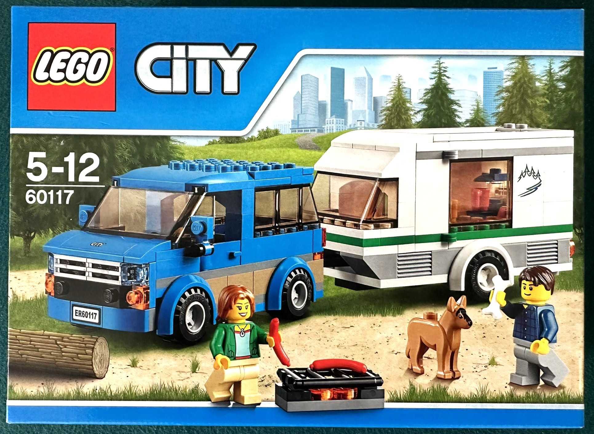 LEGO 60117 City - Van z przyczepą kampingowa Nowy MISB