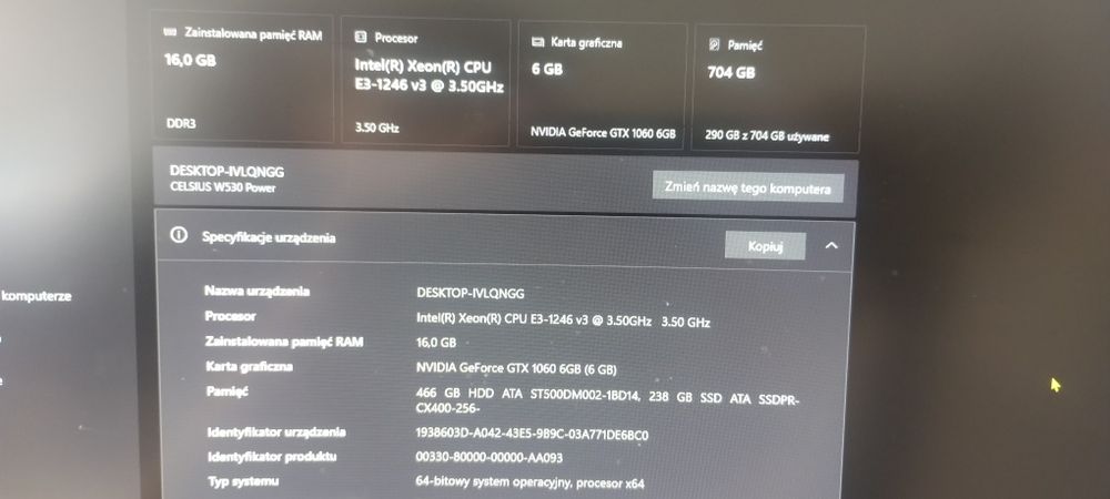 Komputer do gier i7 1060gtx 6gb 16gb ram