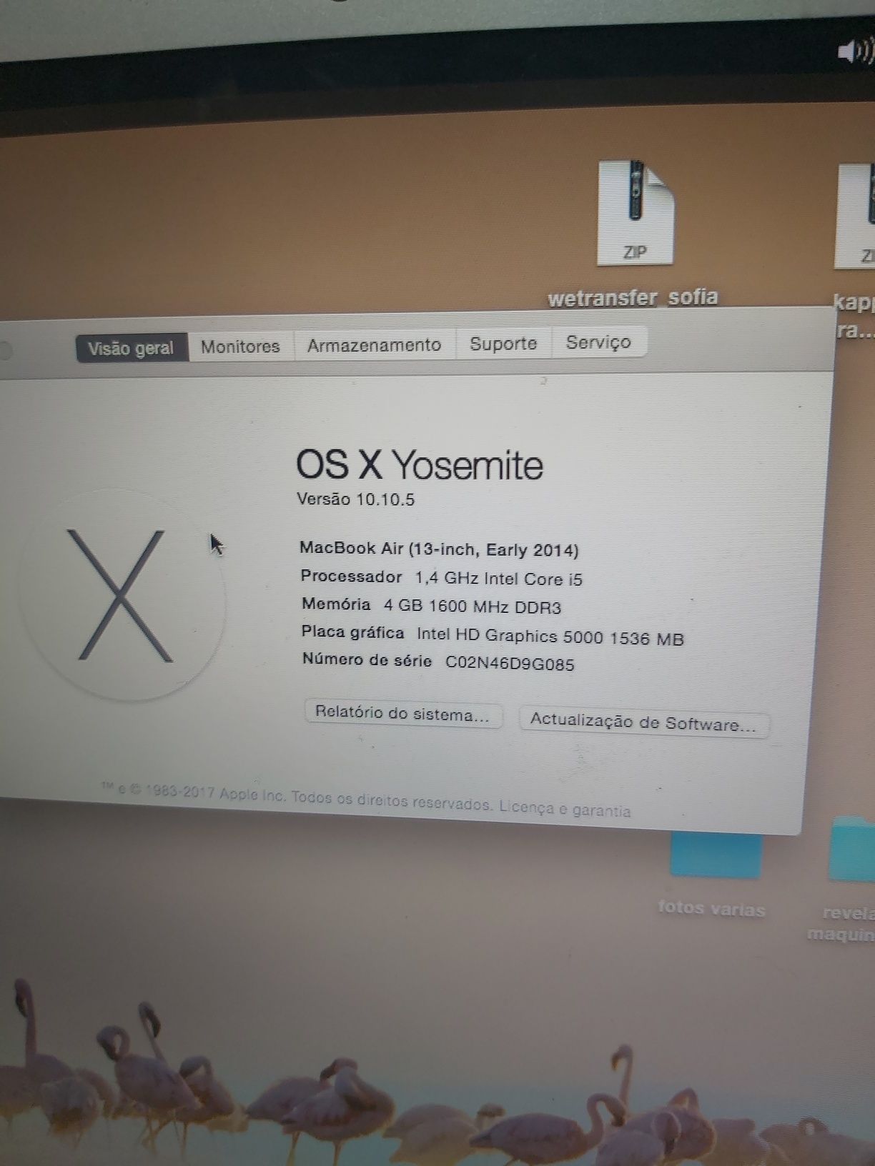 MacBook Air 13” (Early 2014) – i5, 4GB RAM, 128GB SSD – Bom estado