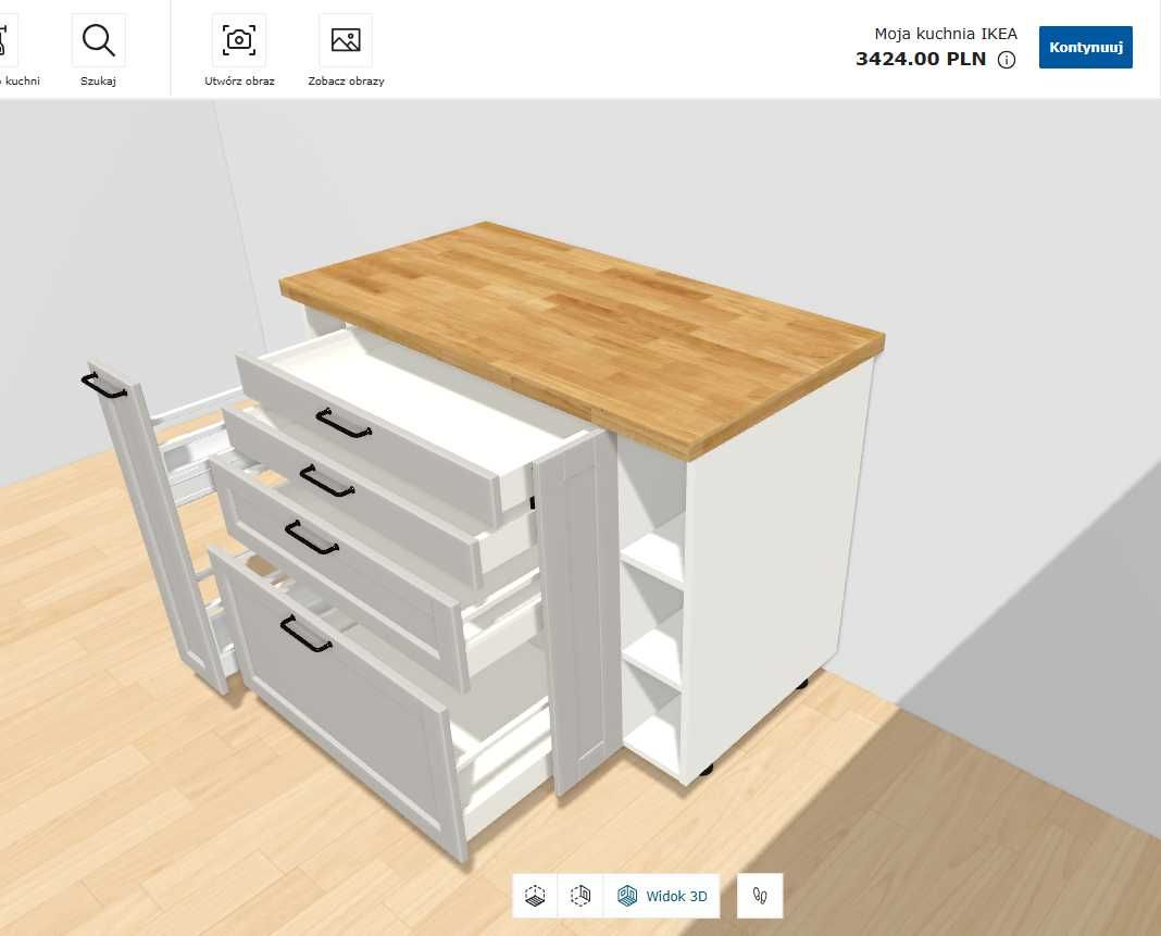 IKEA METOD, szafka kuchenna, wyspa kuchenna, MAXIMERA. Całość/elementy