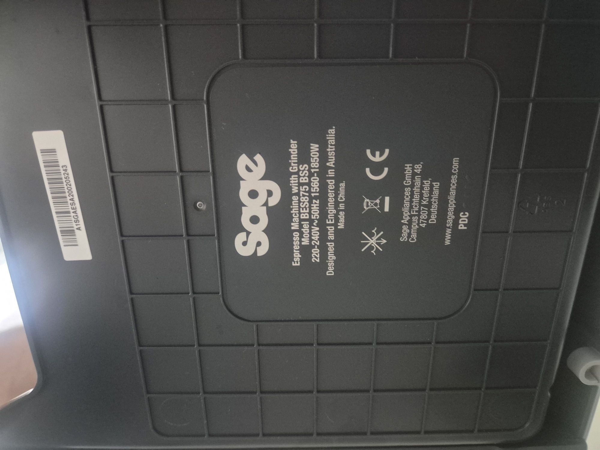 Ekspres kolbowy Sage BES875BSS