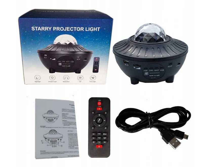 Projektor Gwiazd Star LED star projector, głośnik bt