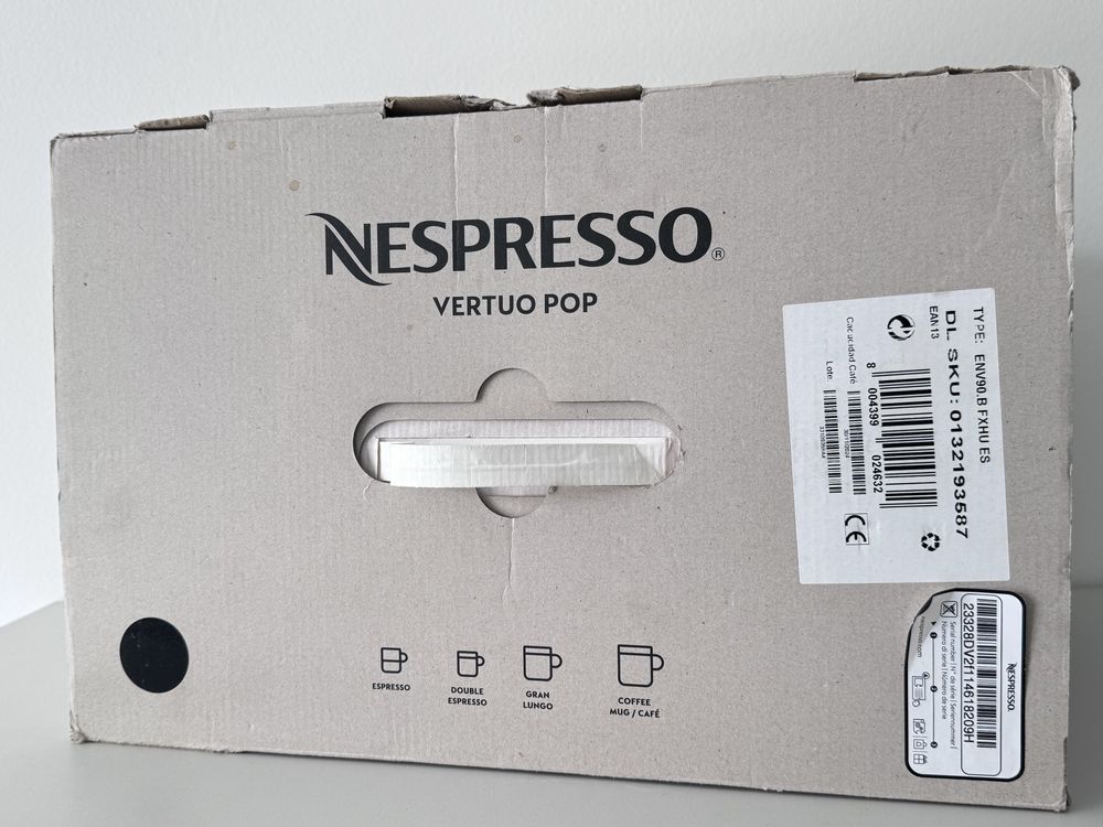 Капсульна кавоварка кавомашина DeLonghi Nespresso Vertuo Pop ENV90.B