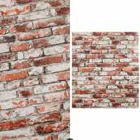 Papel de parede efeito tijolo