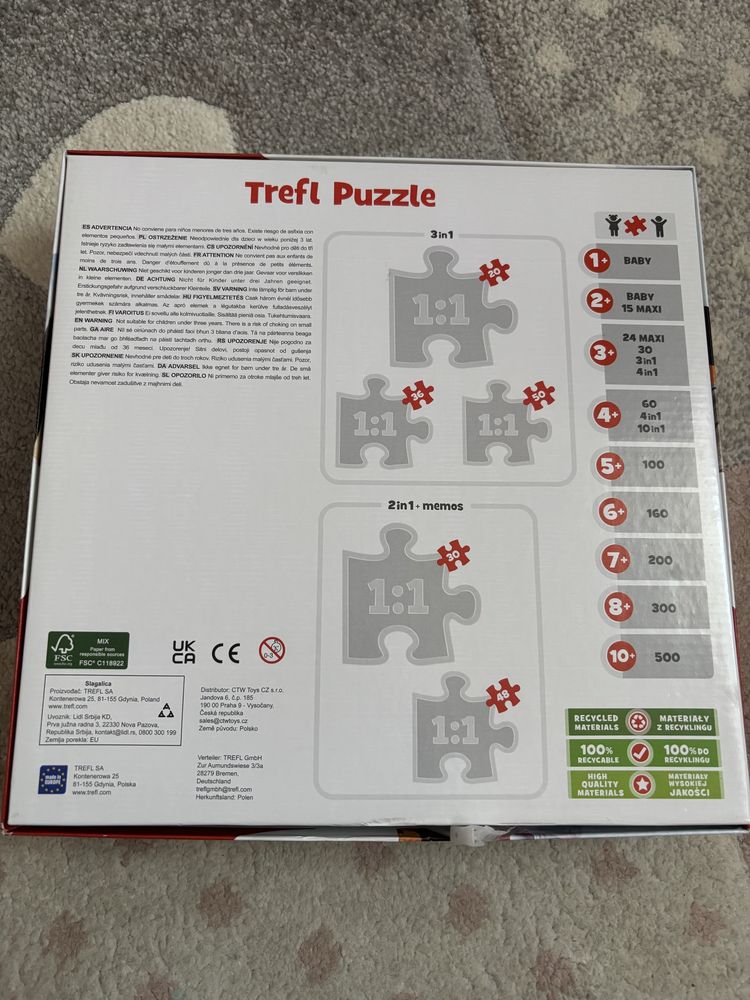 Puzzle Kraina Lodu 4+