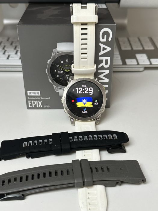 Garmin Epix Gen 2 Sapphire - White Titanium Смарт-годинник б/у