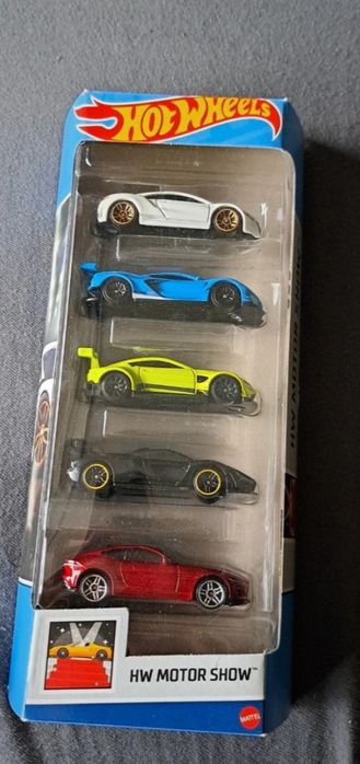Pack 5 miniaturas hot wheels