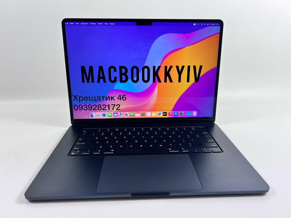 MacBook Air 15 2023 M2 8GB RAM 512GB SSD Midnight ГАРАНТІЯ МАГАЗИН