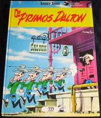 Livro BD Os primos Dalton Lucky Luke Meribérica Capa dura