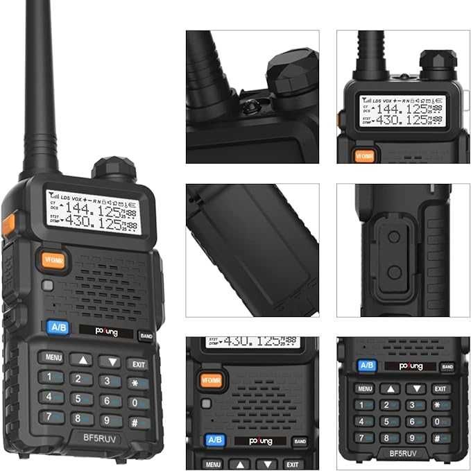 Radio Walkie Talkies 5R Dual Band VHF/UHF