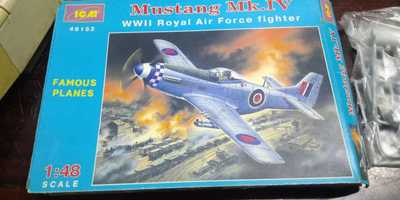 ICM 48152 Mustang Mk.IV WWII RAF fighter  1:35