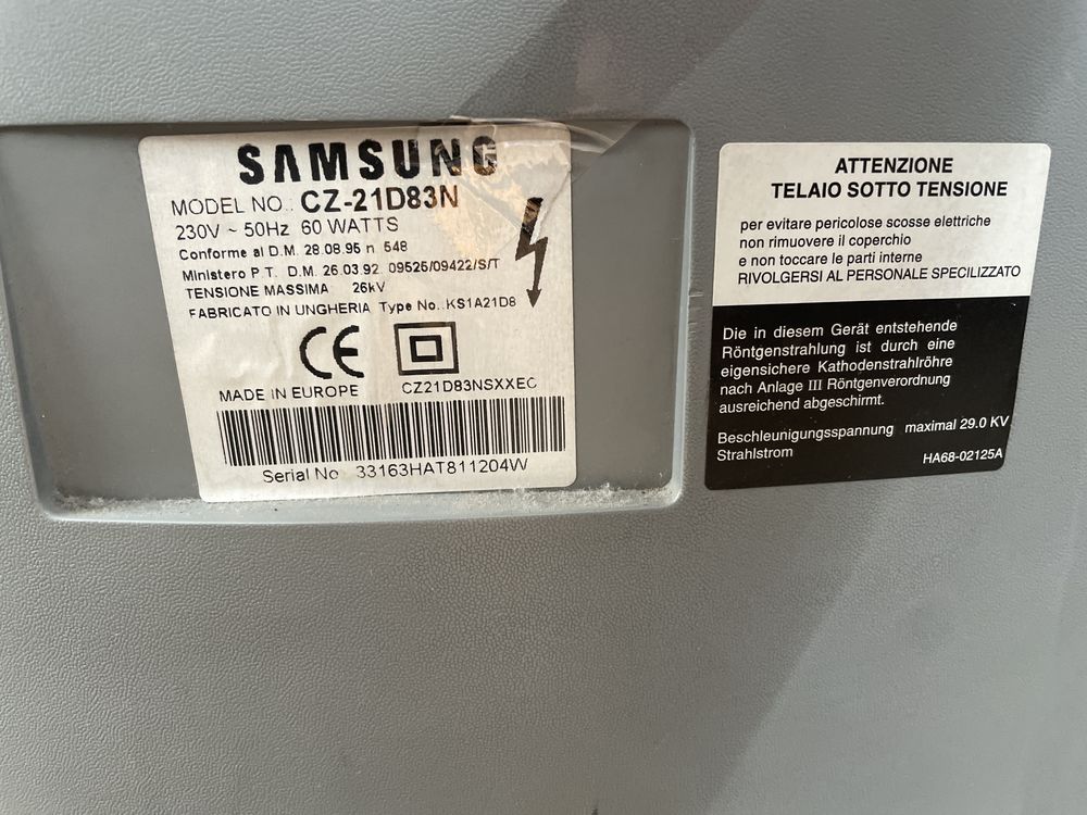 TV Samsung antiga 21”