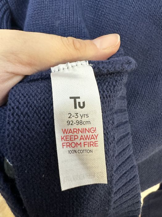 Sweterek swiąteczny rozmiar 92-98 cm TU sesja święta christmas