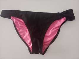 Victoria Secret Pink S 36 czarne bikini dół strój kąpielowy majtki