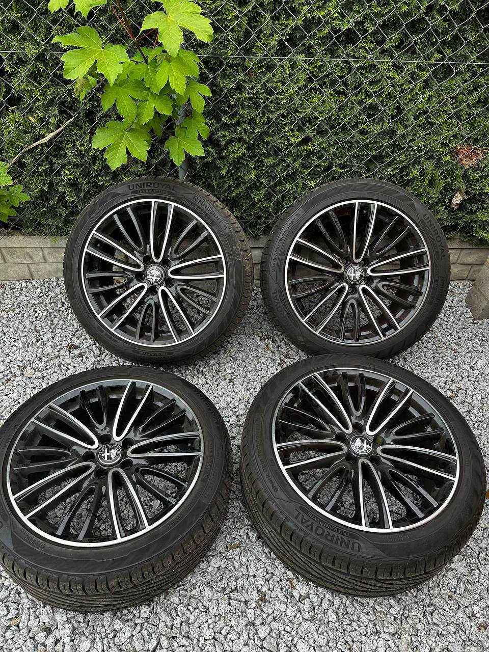 Felgi Alfa Romeo 18" 5x110 (Alfa Romeo 159/Giulia) + opony lato