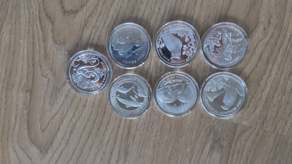 Zestaw monet kolekcjonerskich Zwierzęta