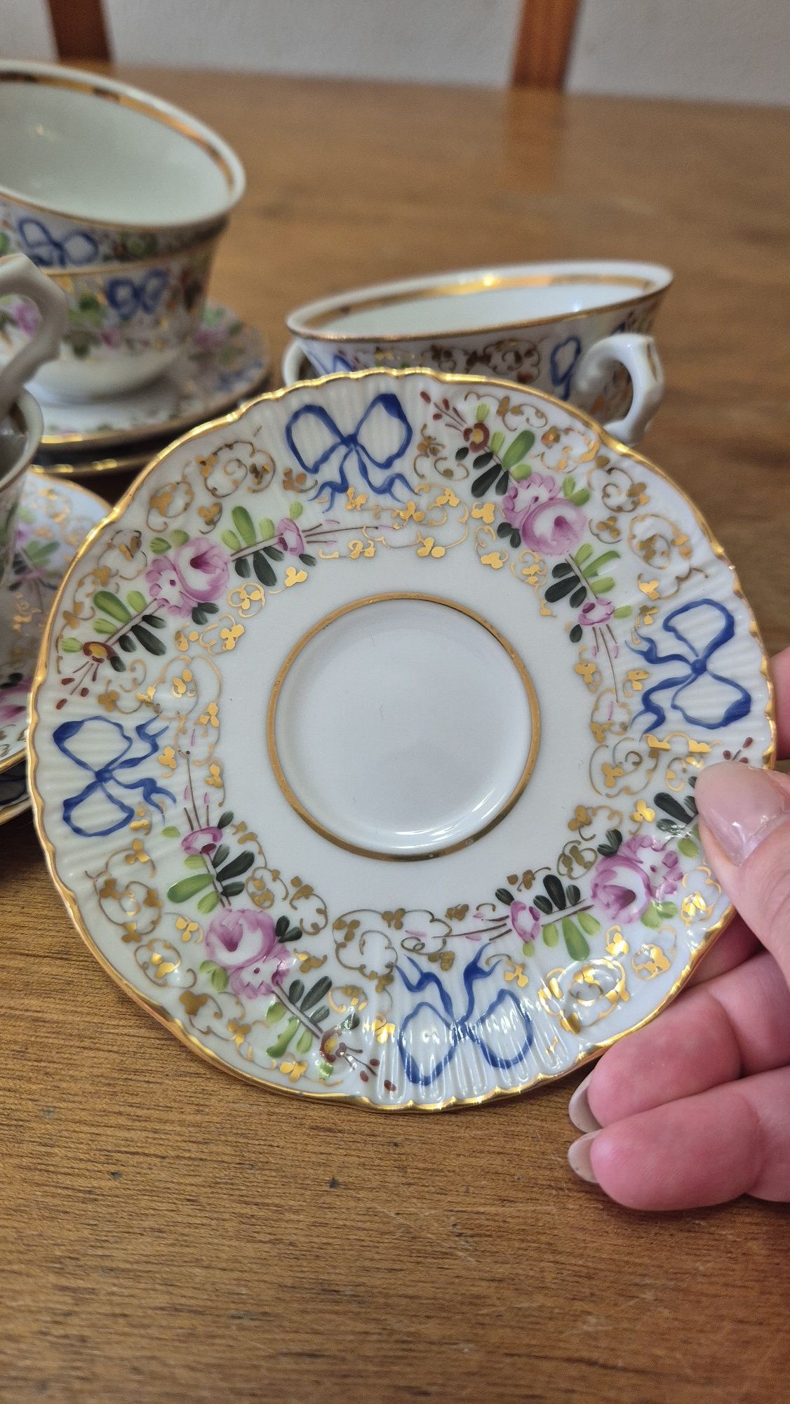 Conjunto de 6 chávenas de café com pires da Vista Alegre