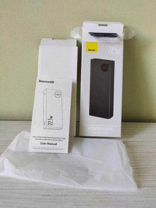 Павербанк Baseus Metal 20000 mah повербанк  / Power bank / Акція
