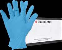Rękawiczki NITRYLOWE 23% VAT niebieskie Bezpudrowe EN ISO 21420 BHP