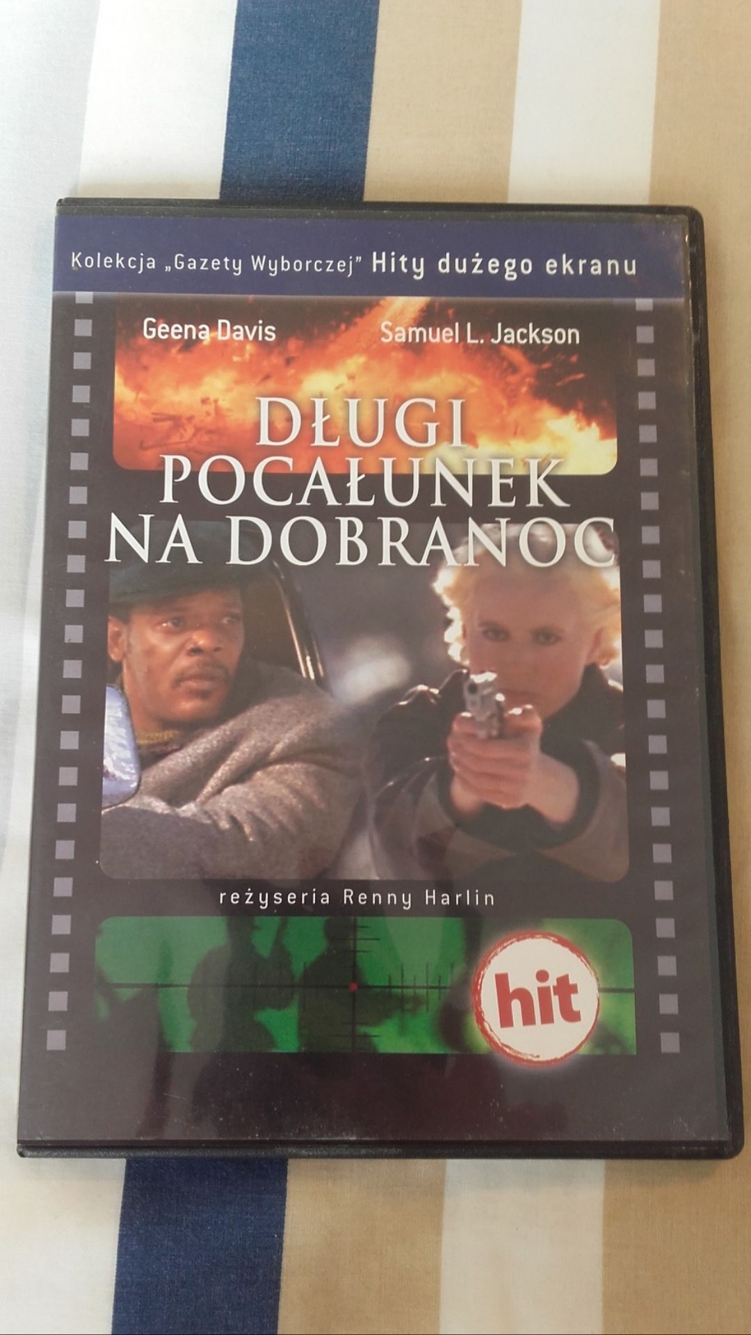 Długi pocałunek na dobranoc amnezja zabijanie CIA ścigana detektyw DVD