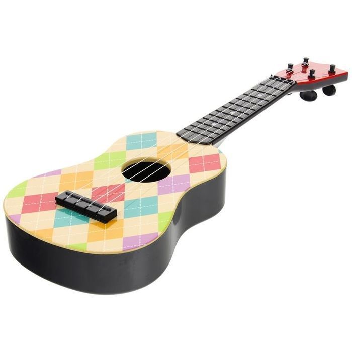 Ukulele Gitara Instrument dla Dzieci - w kratkę