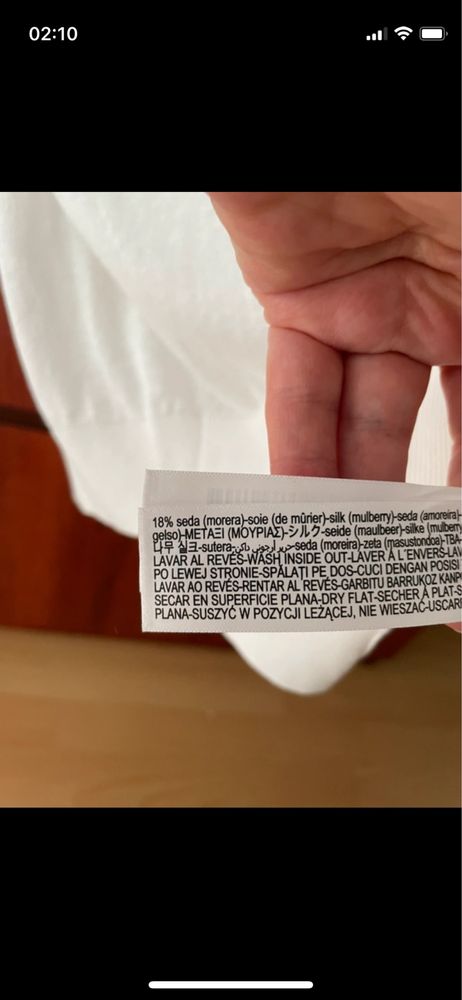 Sweterek Polo Massimo Dutti.  Bawelns i jedwab