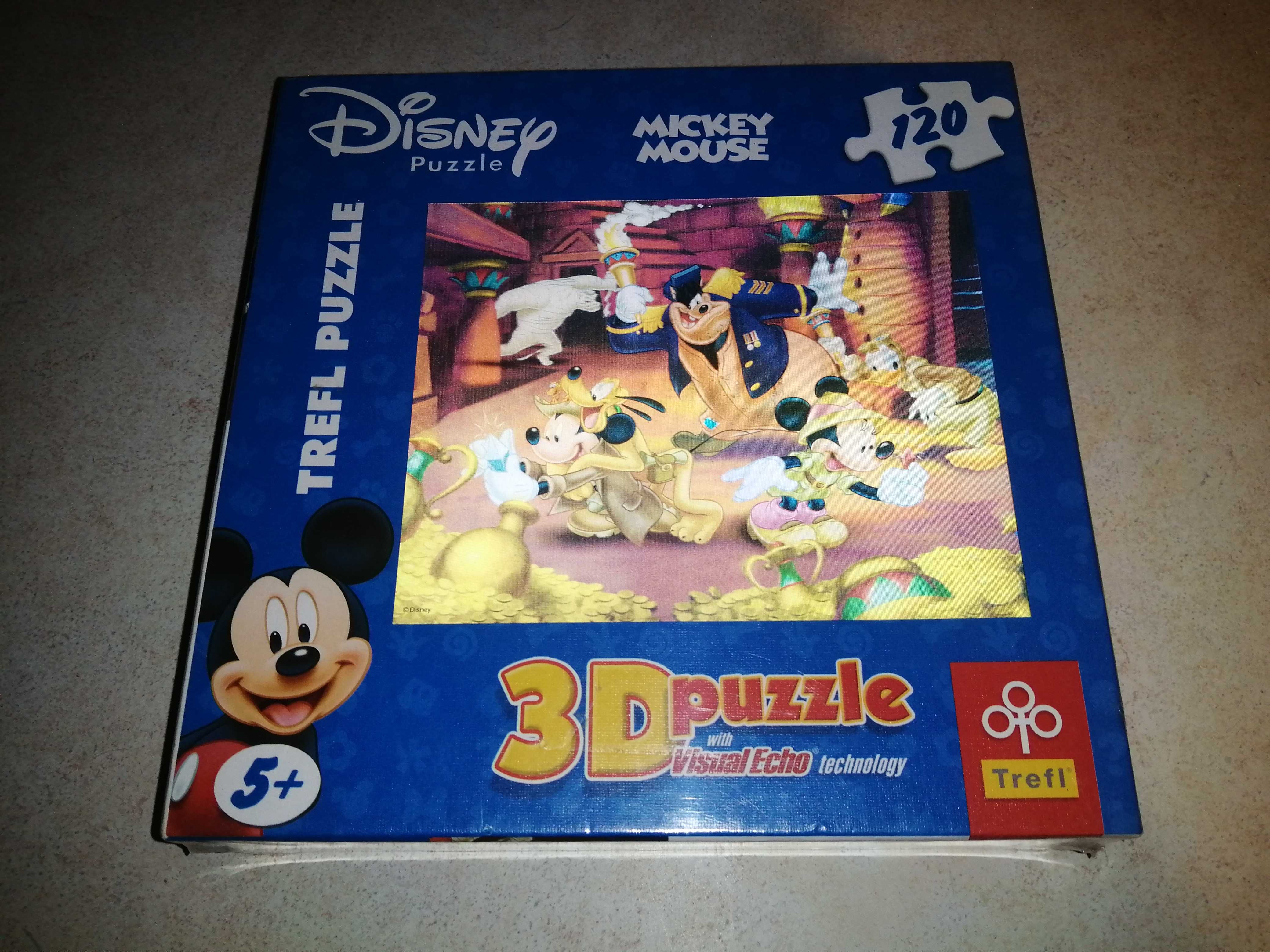 Nowe puzzle 3D Disney_Mickey Mouse 120 elementów firmy Trefl.