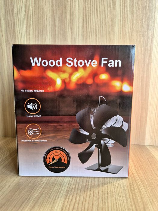 Вентилятор для каміна та печі,  6 лопатей