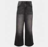 Spodnie jeansowe Jaded London Washed Black Collosus Jeans Relaxed Fit