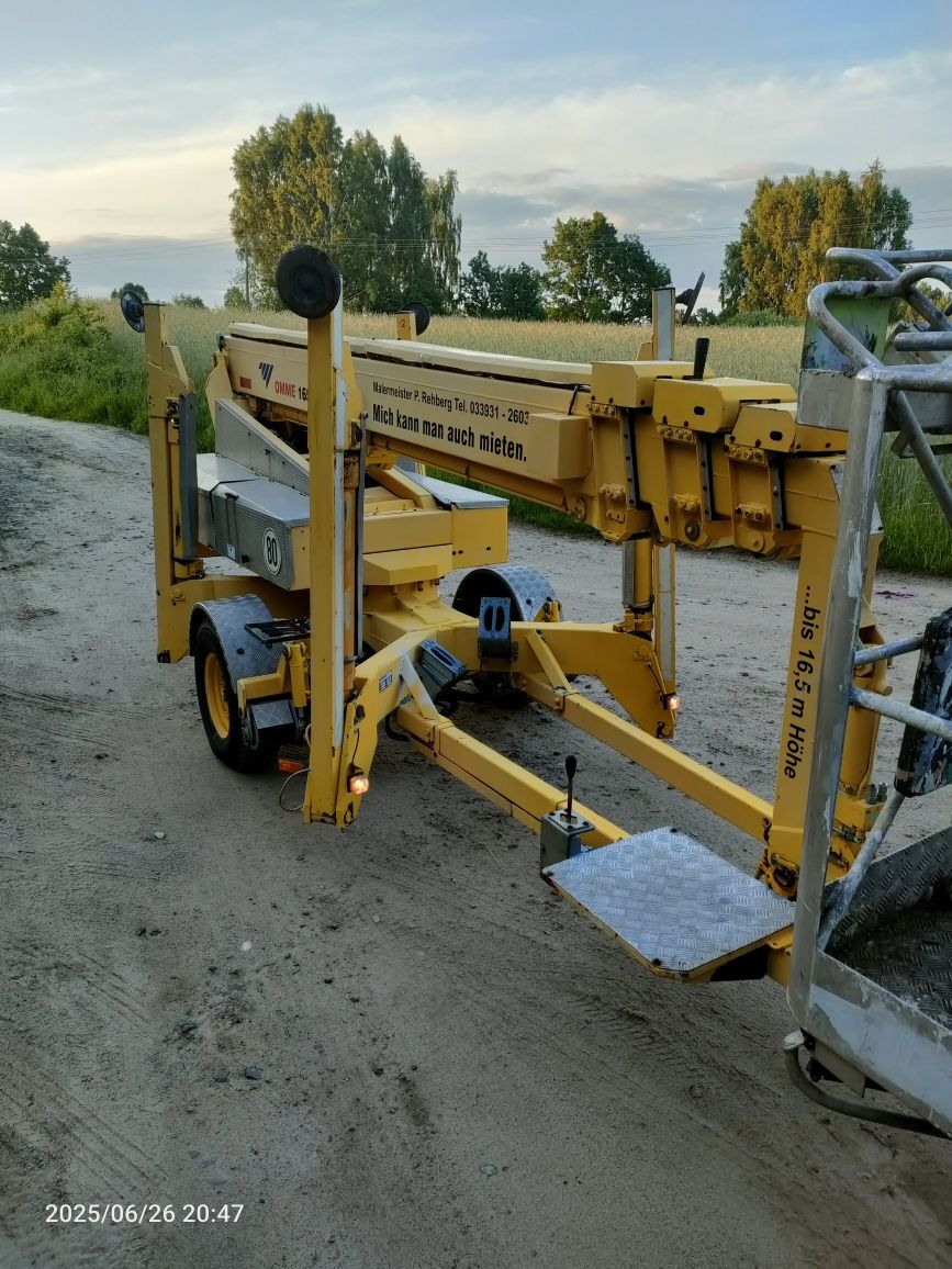 Omme lift 1650 podnośnik na przyczepie zwyżka