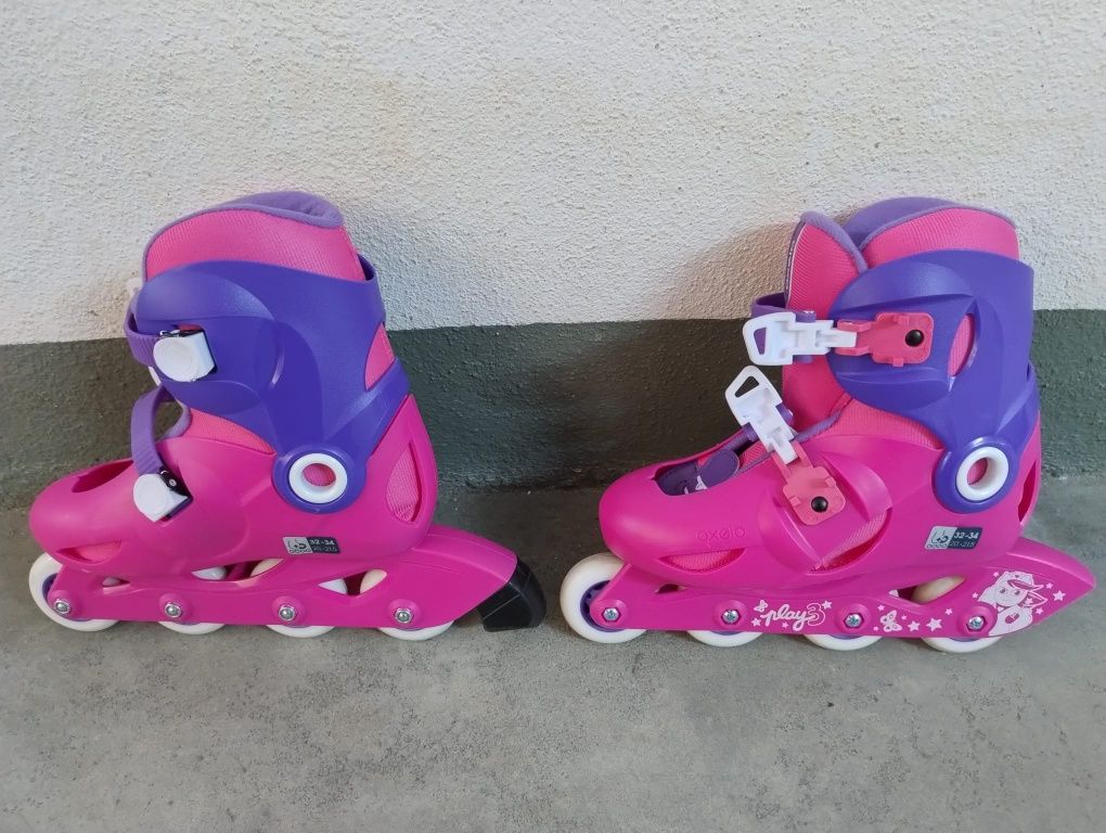 Patins em linha. Tamanho 32-34