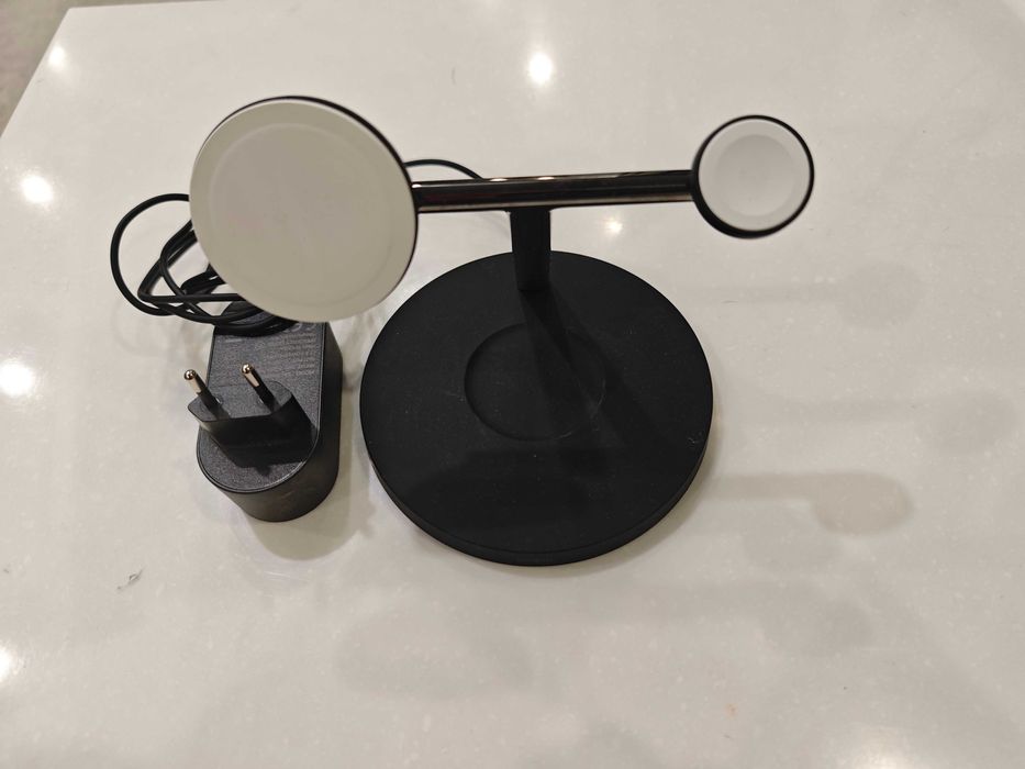 Бездротова зарядка Belkin 3-in-1 Wireless Charger MagSafe 15W (Black)
