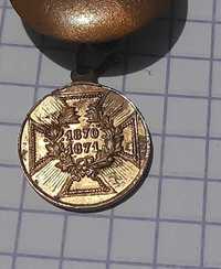 medal niemcy wojenny miniatura za wojnę prusko francuską 1870/71
