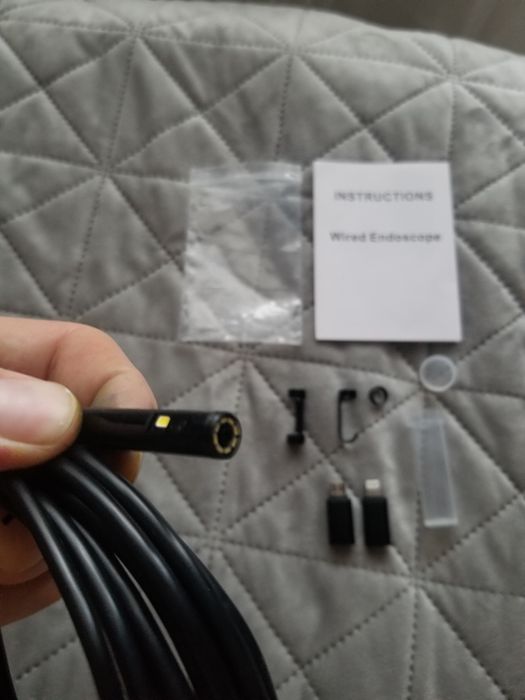 Ендоскопічна камера, жорсткий кабель, 8мм, 2 об'єктиви, IP67