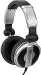 Słuchawki DJ-skie Pronomic KDJ-1000 kabel 3,5 m srebrno czarne