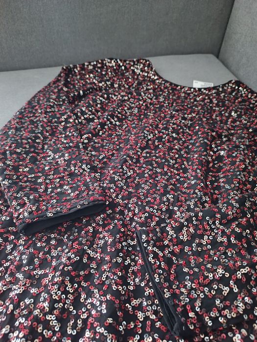 Sukienka H&M z cekinami wesele studniówka sylwester