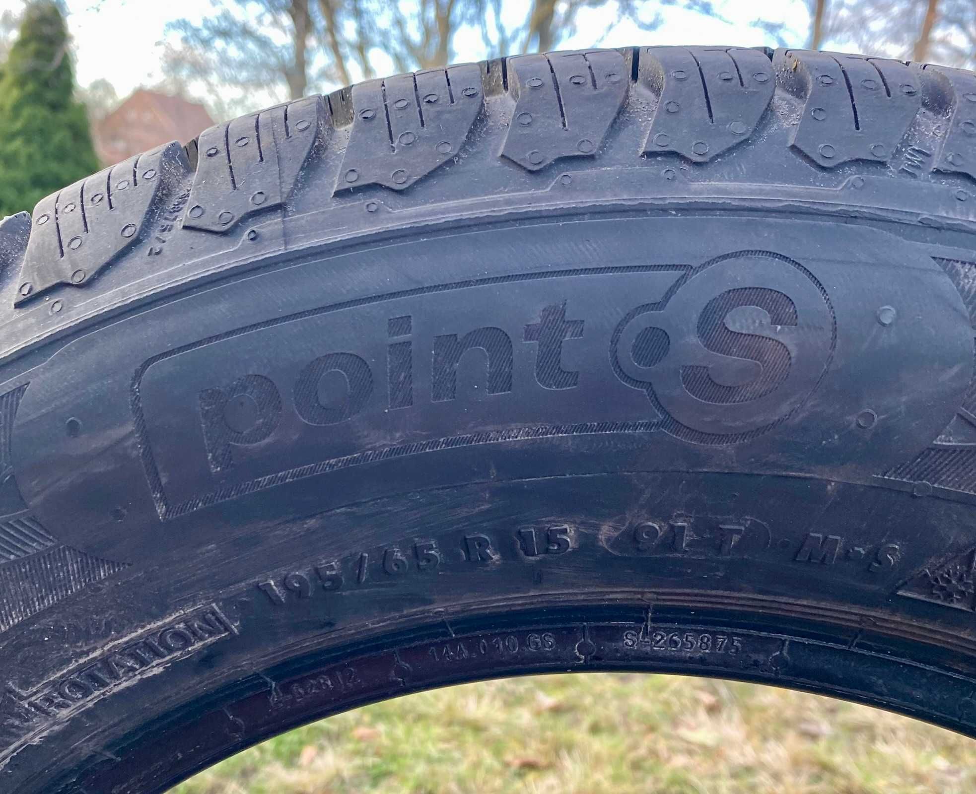 OPONA ZIMOWA 195/65/R15 POINT S M+S Norauto Jak Nowa Gryfów Śląski