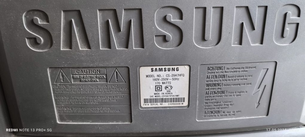 Телевізор samsung cs 29 A7HFQ