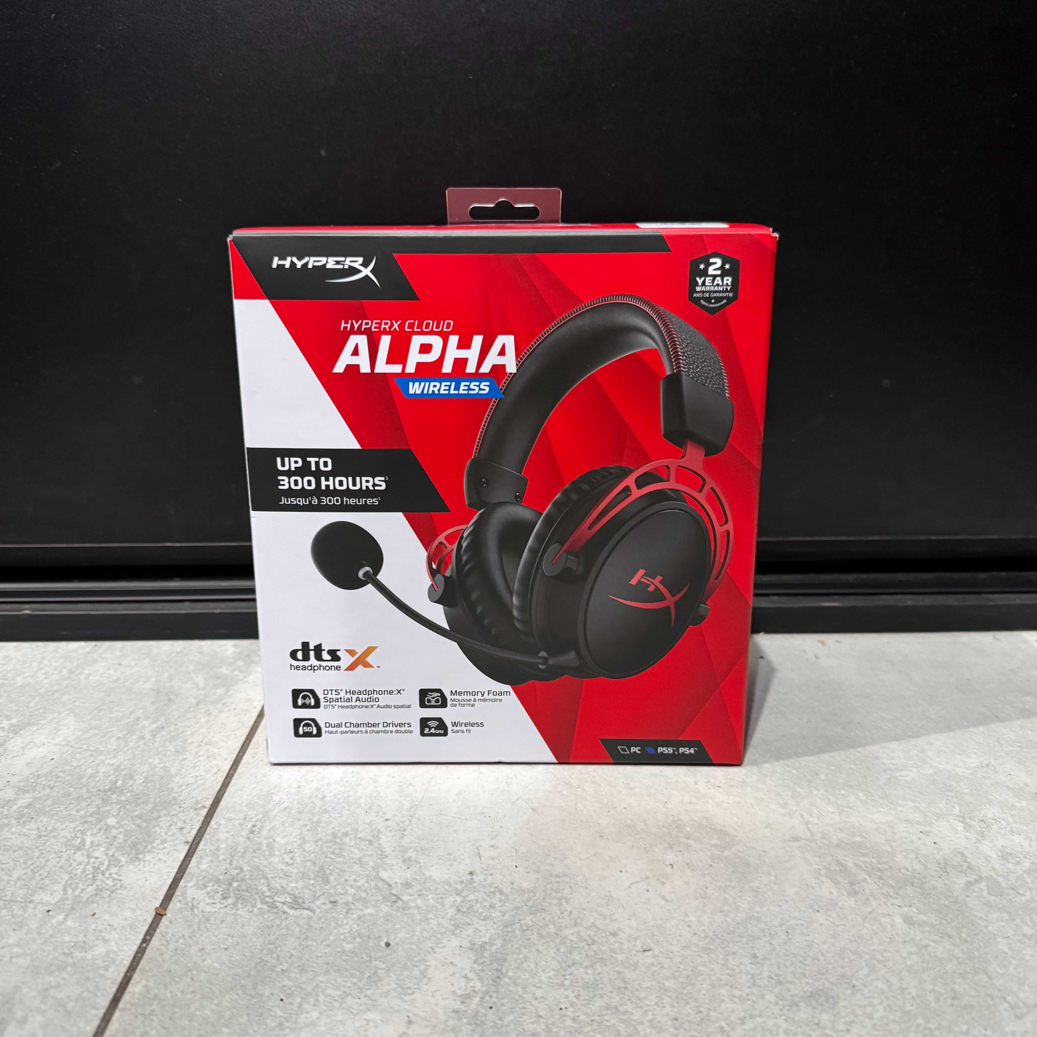 Słuchawki Gamingowe HyperX Cloud Alpha Wireless | Sprawne | Jak Nowe |