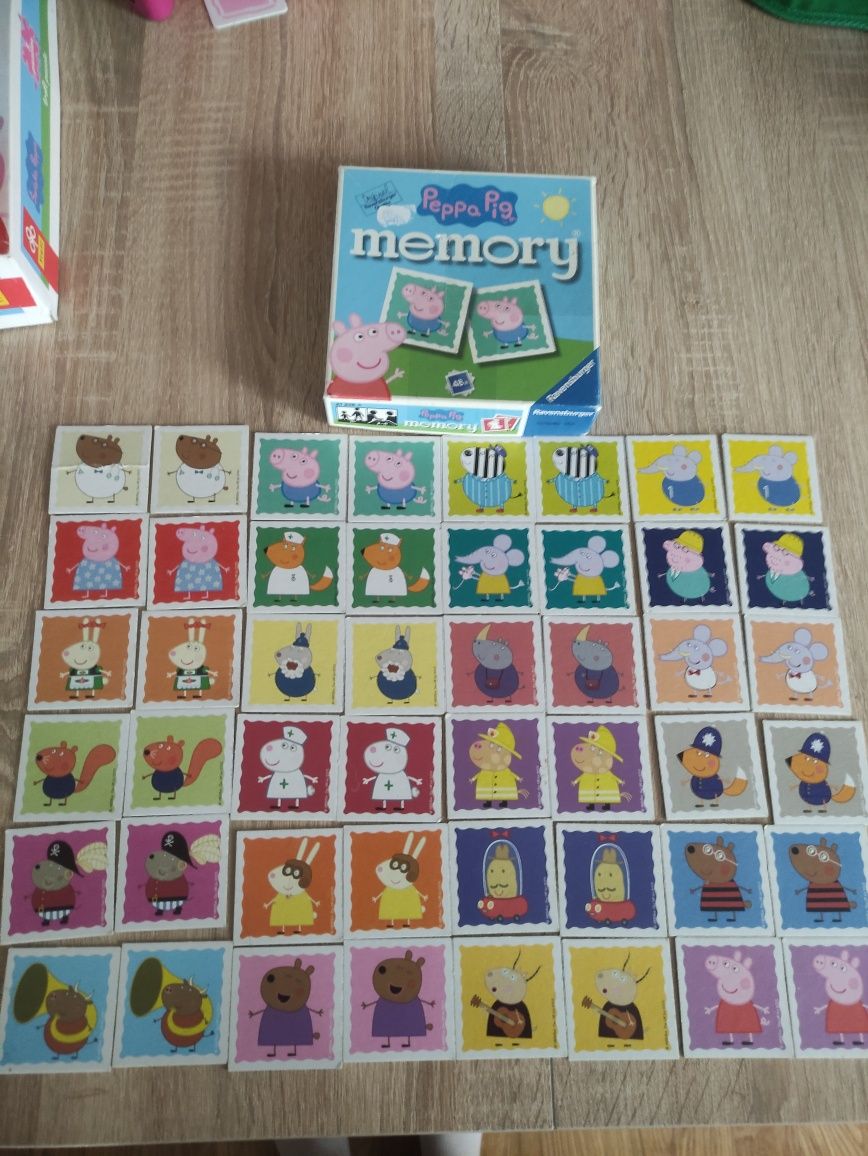 Zestaw puzzli, memory Świnka Peppa 7 szt.