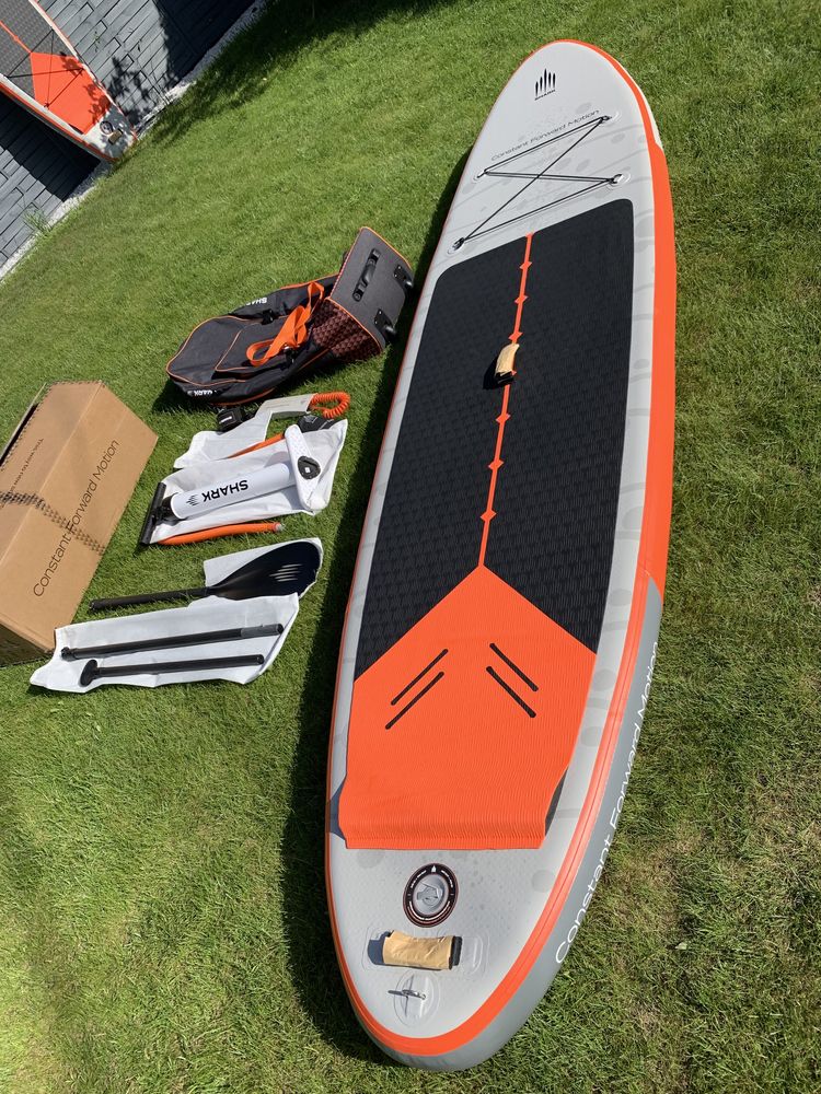 NOWA 2024r deska SUP 10'6 wiosło CARBON SHARK 25PS gwarancja 3 LATA