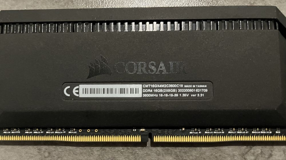 Corsair Dominator RGB RAM 16GB (2 x 8GB) DDR4 3600MHz CL18