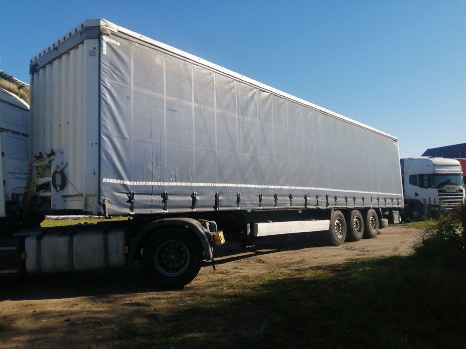 Naczepa Krone, oś podwieszana