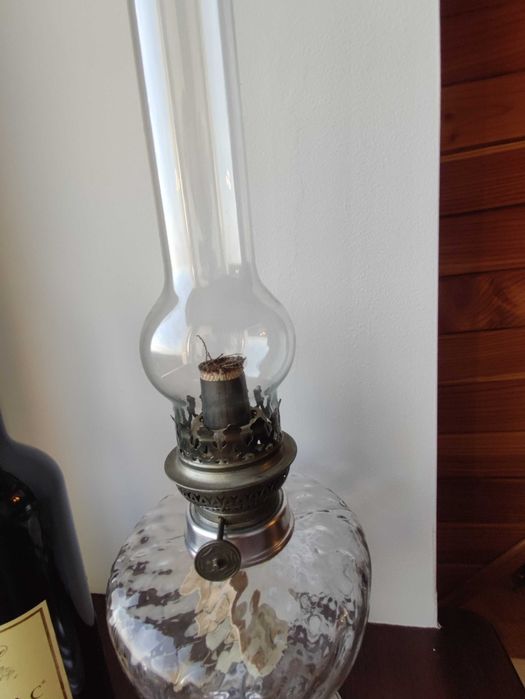 Stara francuska lampa naftowa nr 19