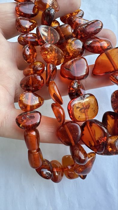 Бусы янтарные бурштин колье 55 см