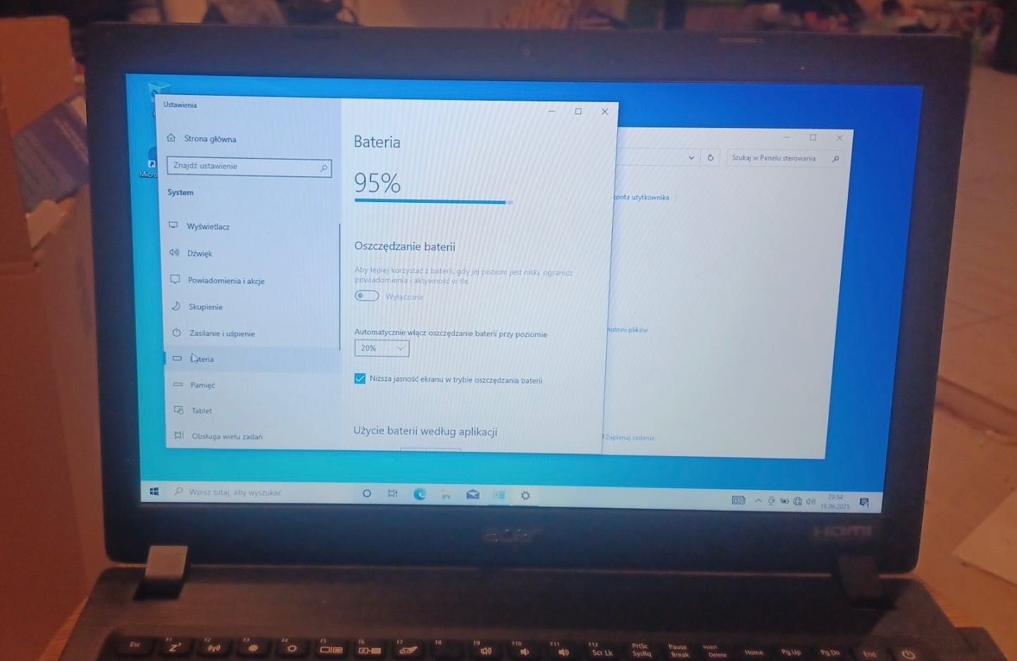 ACER Aspire 3 A315-32-C34B 128 GB SSD + 1 TB HDD Bateria 6 godzin