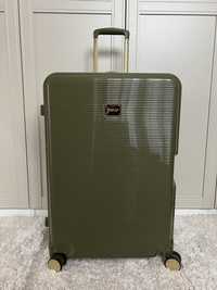 Duża walizka torba podróżna glossy z rączką na kółkach