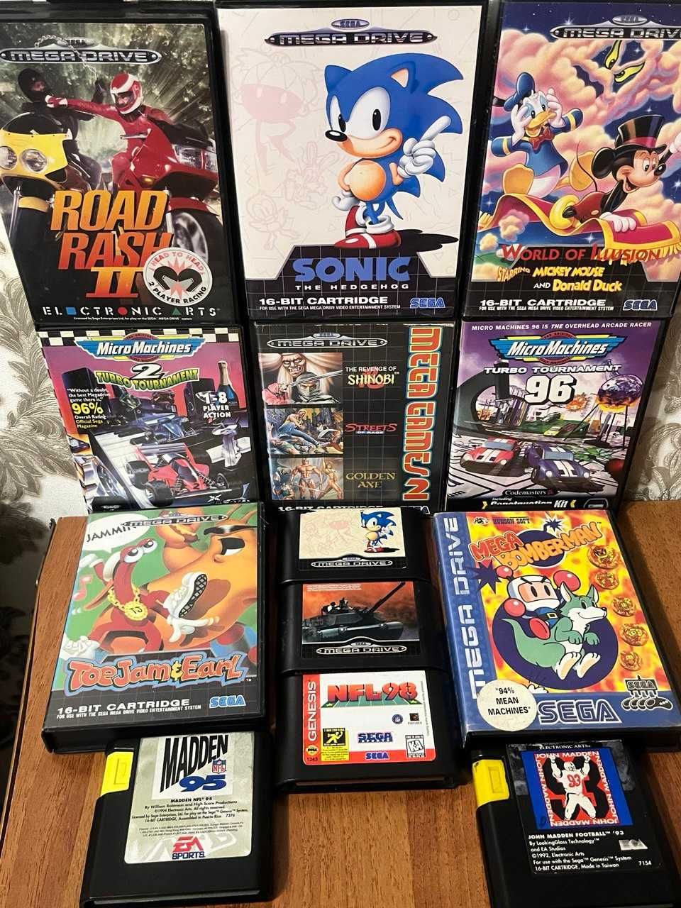 Оригінальні картриджі для sega mega drive genesis