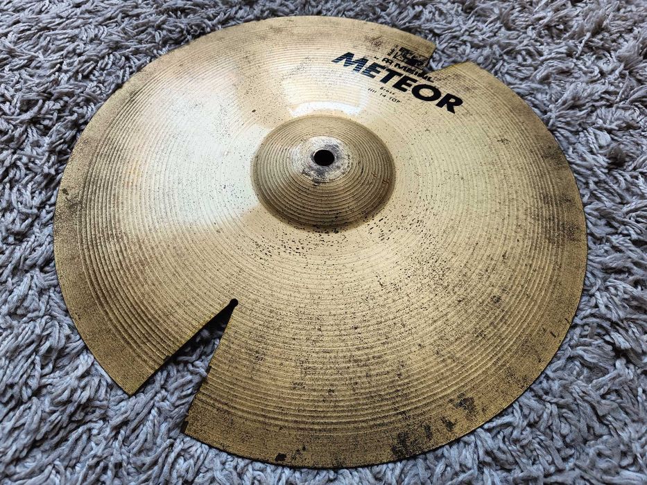 Talerz perkusyjny MEINL METEOR BRASS TOP HI HAT 14"